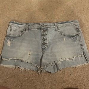 Free People Jean shorts